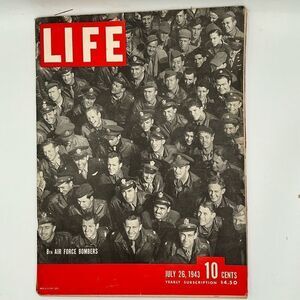 1943 July 26 LIFE MAGAZINE - 8th AIR FORCE B-24 Bombers